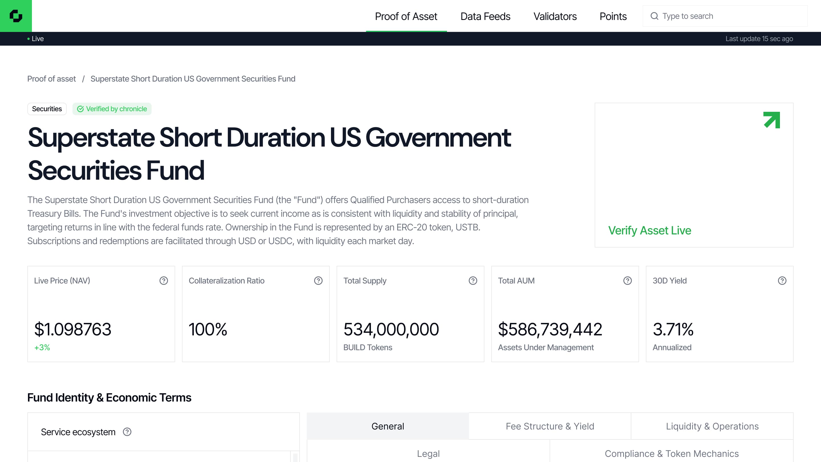 Chronicle Dashboard — Validator Transparency Layer